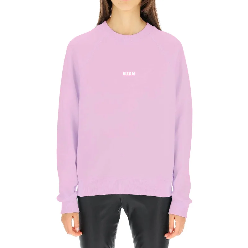 Women's Micrologo Print Sweatshirt Pink