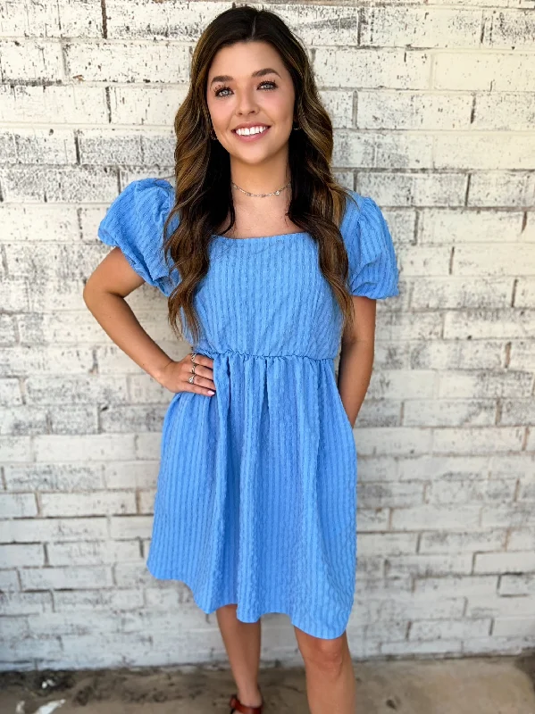 Baby Boy Blue BabyDoll Dress