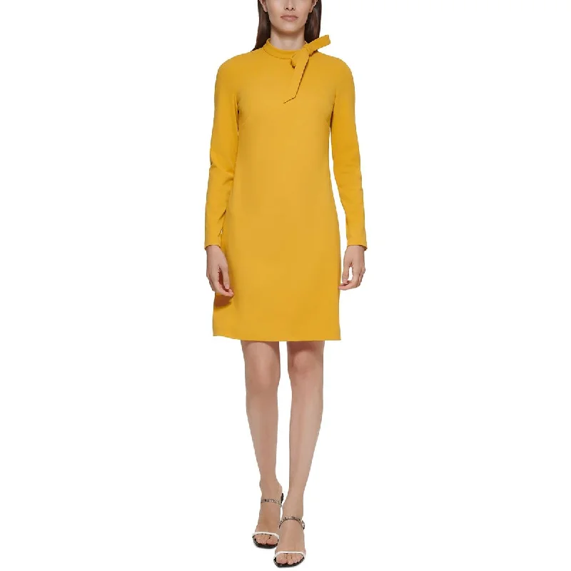 Calvin Klein Womens Knit Sheath Cocktail and Party Dress