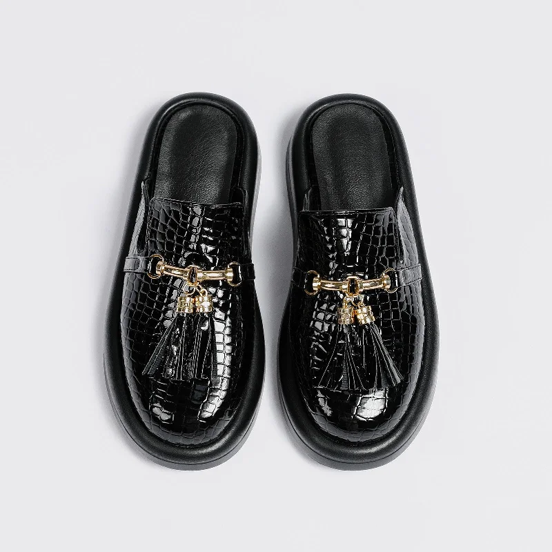 2023 new style custom slippers with logo high quality microfiber leather slippers plus size ladies slides slippers shoes Artisan - Crafted Loafer Style 2023 new style custom slippers with logo high quality microfiber leather slippers plus size ladies slides slippers shoes Artisan - Crafted Loafer Style