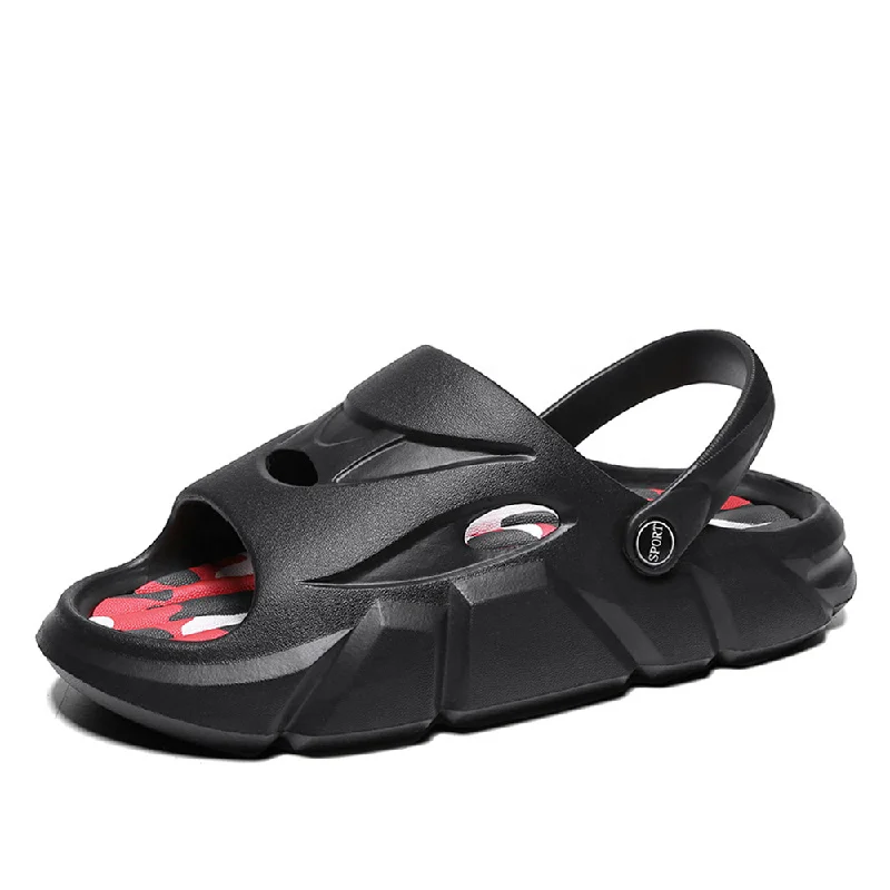 2023 summer waling style casual shoes casual chunky men women wedges Couple anti-skid outdoor beach EVA  sandals Tech - Inspired Sneaker Look  