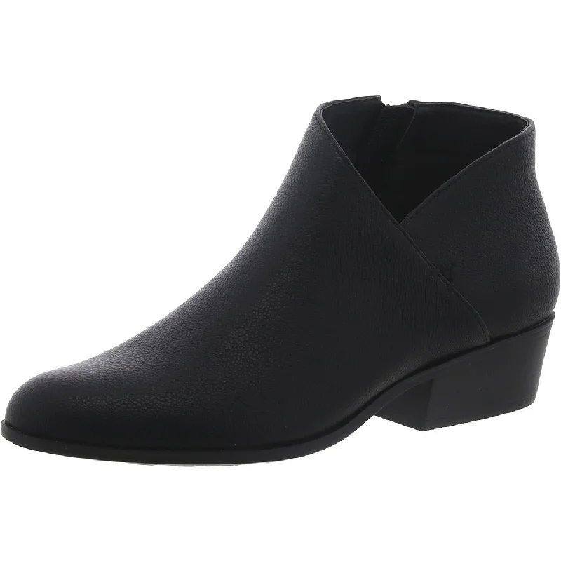 Aerosoles Womens cayu Faux Leather Asymmetric Ankle Boots Business Monk Strap Style  