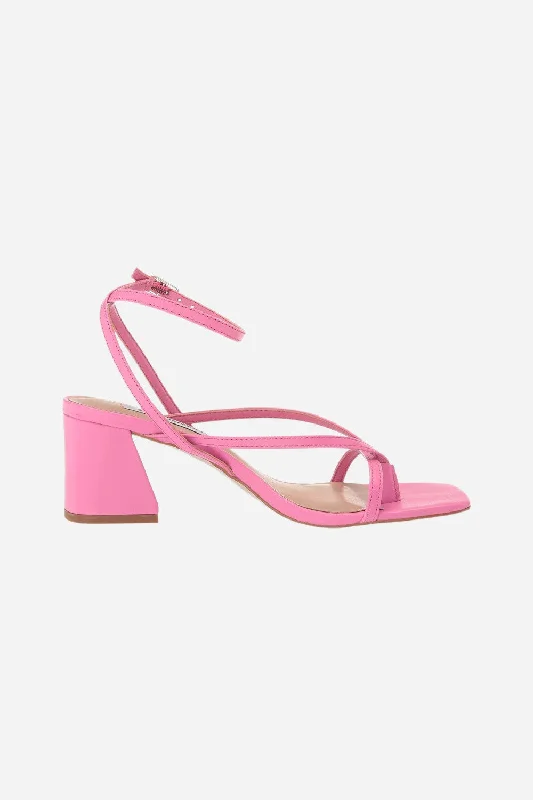 Steve Madden Alaina Sandal in Fuschia Leather Zip - Up Boot Style  