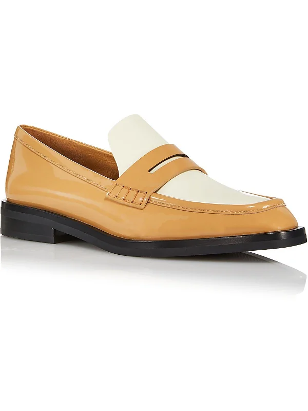 Alexa Womens Patent Leather Slip On Loafers Quick - Dry Hiking Shoe Style   