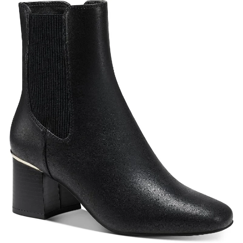 Alfani Womens Rockee Zipper Square Toe Ankle Boots Vintage Oxford Appeal 