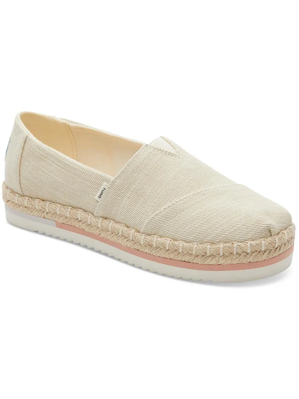 Alpargata Platform Rope Womens Canvas Slip On Loafers Tassel Driving Shoe Look 