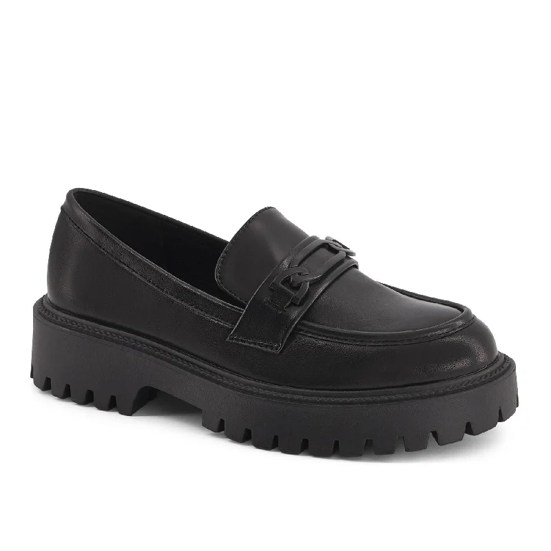 Andrea Fashion Penny Loafers Chunky Platform Sneaker Style  