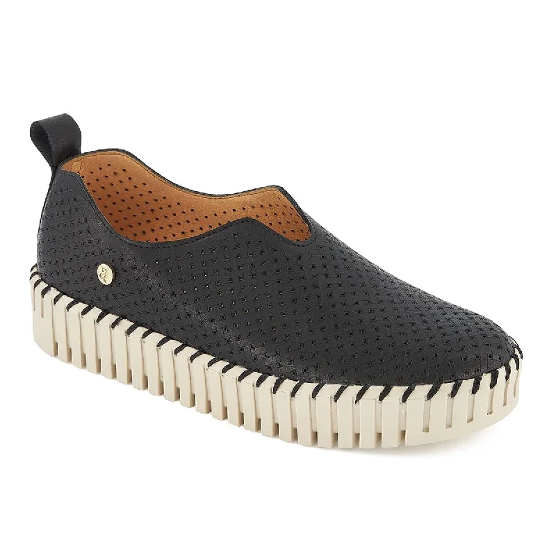 Andrea Slip On Moccasins Metallic Trim Shoe Design  