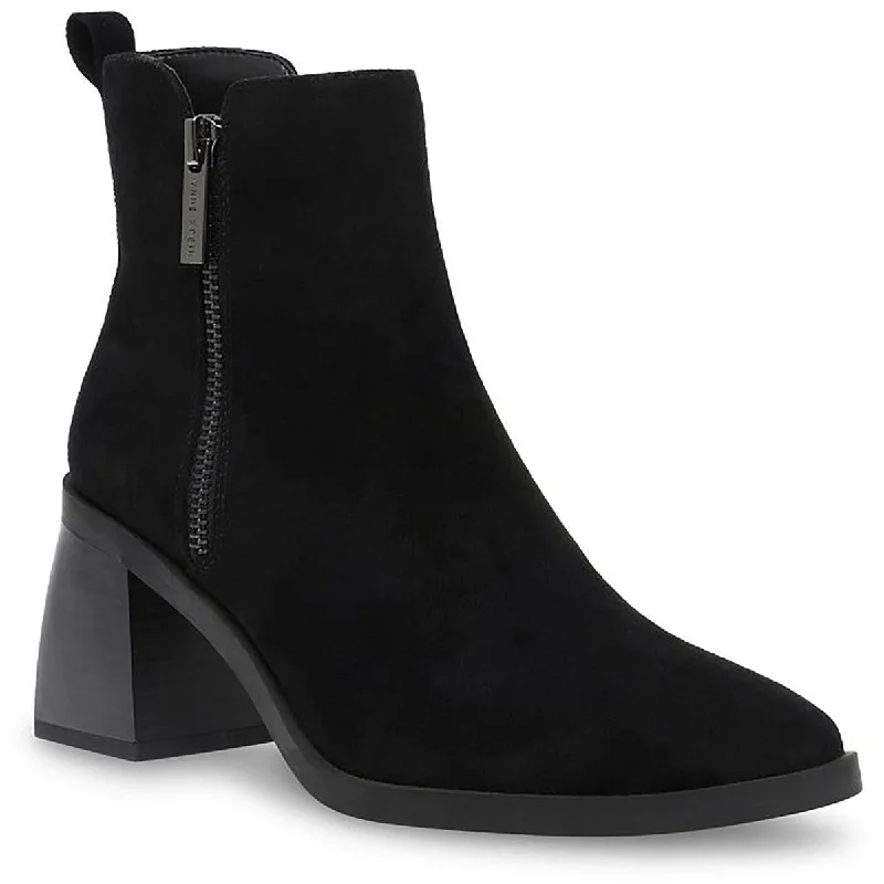 Anne Klein Womens Alley Double Zipper Bootie Ankle Boots Art Deco - Inspired Shoe Look  