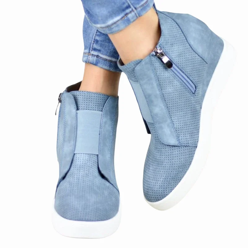 Autumn Winter Plus Size Ankle Boots Women Hidden Wedge Heel Shoes Short Boots Fashionable Women's Casual Shoes Desert Boot Utility Style Autumn Winter Plus Size Ankle Boots Women Hidden Wedge Heel Shoes Short Boots Fashionable Women's Casual Shoes Desert Boot Utility Style