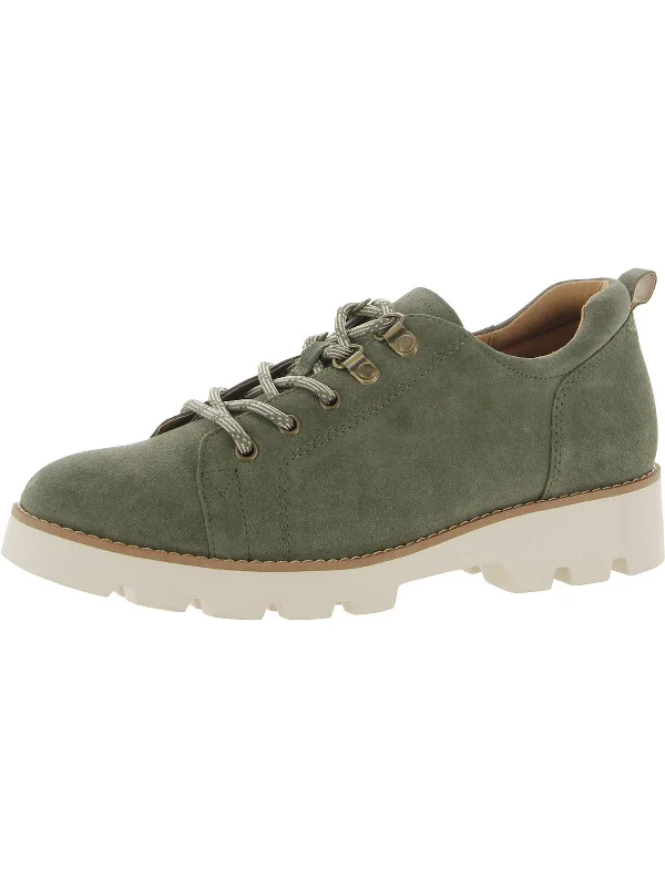 Ballari Womens Suede Lace-Up Oxfords Ivy League - Inspired Derby Look 