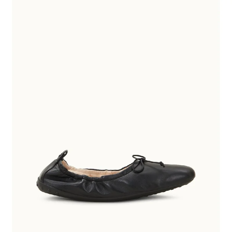 Ballerinas in Leather Tech - Inspired Sneaker Look  