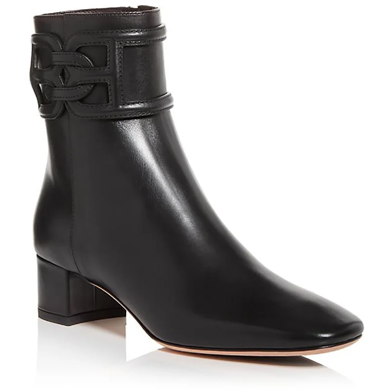 Bally Womens Parisette Leather Zipper Ankle Boots Victorian - Era Boot Style  