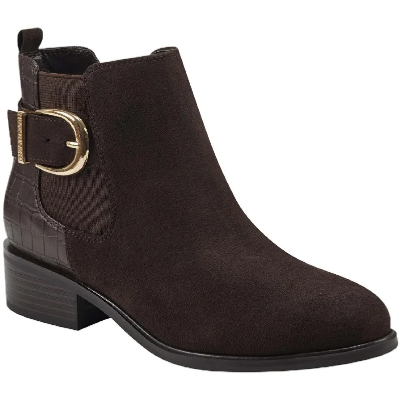 Bandolino Womens Dolly 2 Faux Leather Casual Ankle Boots Ivy League Loafer Look 
