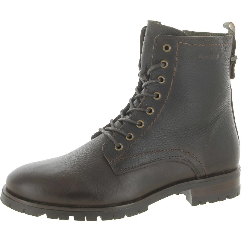 Barbour Womens Christina Leather Ankle Combat & Lace-up Boots Ankle - High Military Boot Style  
