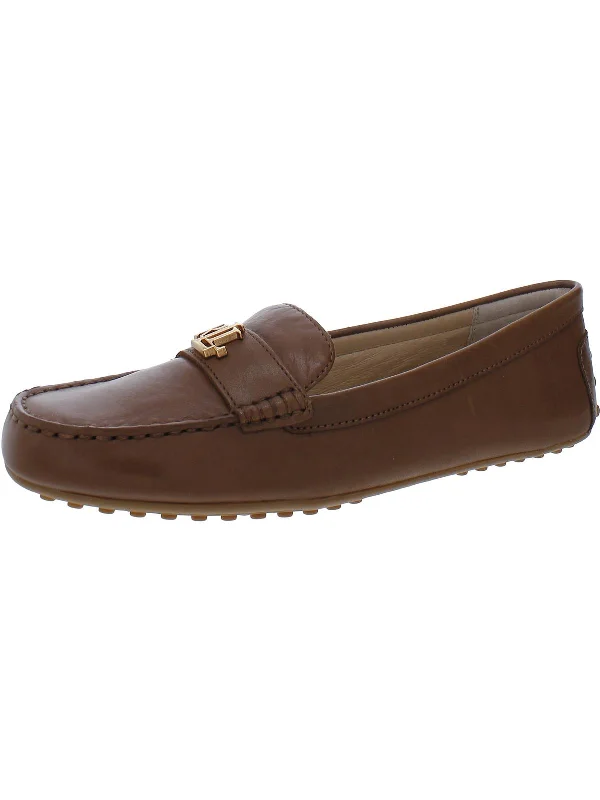 Barnsbury Womens Leather Driving Loafers Upcycled Shoe Look  