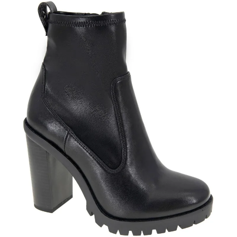 BCBGeneration Womens Pella Round Toe Zipper Ankle Boots Athleisure Derby Style  