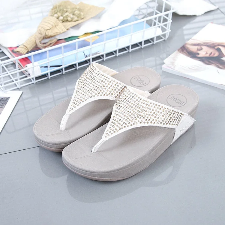 Beige Leisure Style Solid Pattern Flat Flip-Flop Slippers for Women Suede Desert Boot 