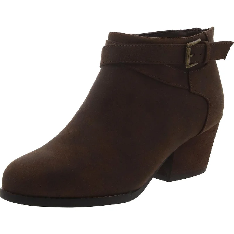 Bella Vita Womens Block Heel Zipper Ankle Boots Striped Shoe Style  