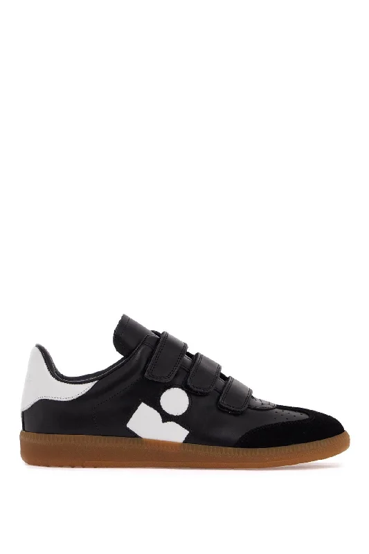 ISABEL MARANT beth leather sneakers Single - Buckle Monk Look  