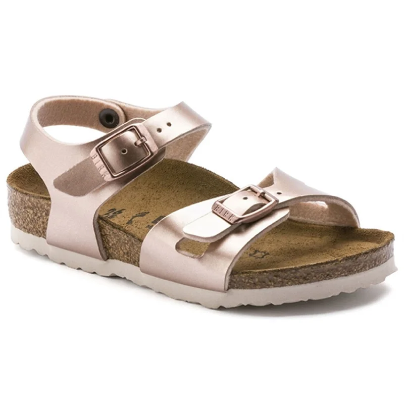 Birkenstock Rio Kids BF Electric Metallic Copper Sandal Smart - Shoe Functionality Style  