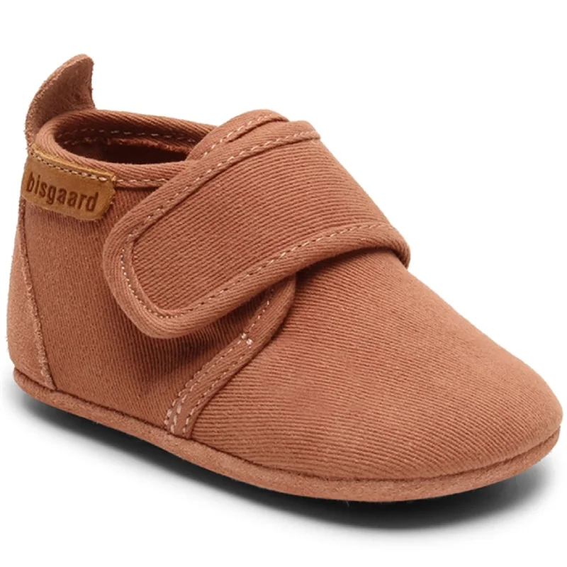 Bisgaard Baby Cotton Home Shoe Rose Chunky Platform Sneaker Style  