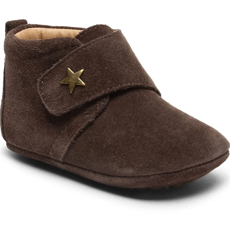 Bisgaard Indoor Shoes Baby Star Dark Brown Waterproof Hiking Boot Design  