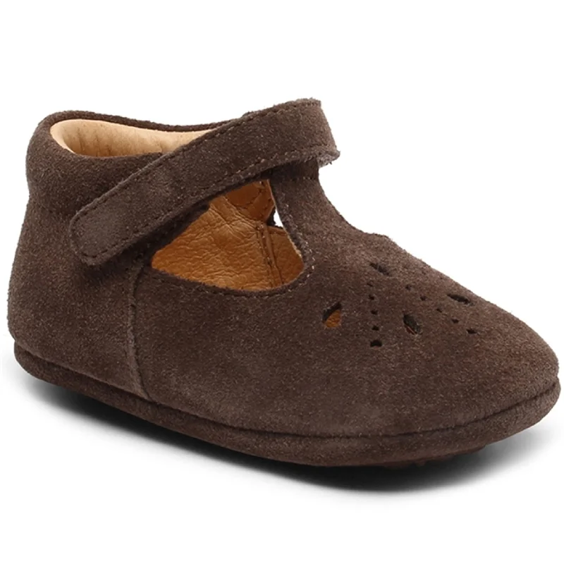 Bisgaard Indoor Shoes Bloom Dark Brown Moccasin Soft - Sole Style  