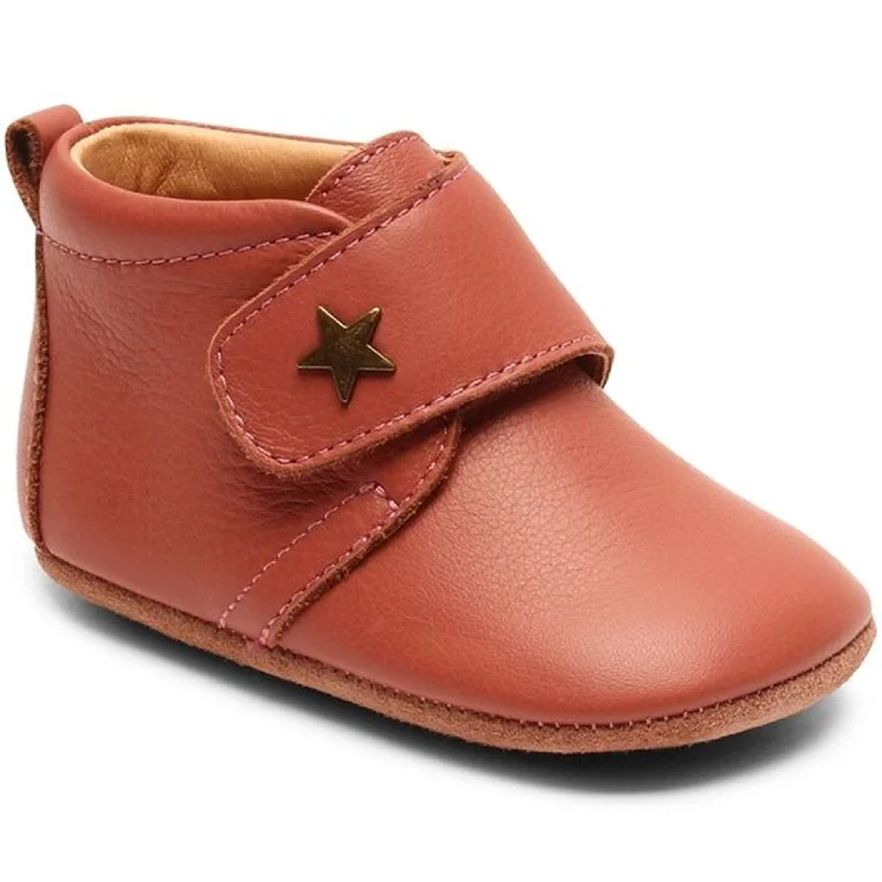 Bisgaard Indoor Shoes Velcro Star 12301 Old Rose Waterproof Hiking Boot Design  