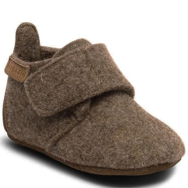 Bisgaard Indoor Shoes Wool Camel Artisan - Crafted Loafer Style  