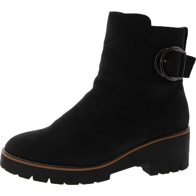 Blondo Womens Block Heel Padded Insole Booties Minimalist Sneaker Style  