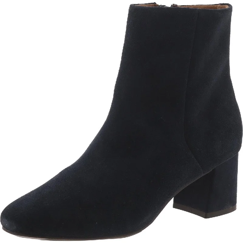 Blondo Womens Ellani Waterproof Block Heel Mid-Calf Boots Tailored Oxford Style 