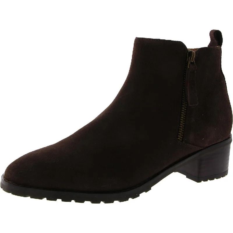 Blondo Womens Samara Suede Zipper Booties Victorian - Era Boot Style  