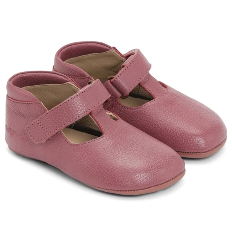 Bundgaard Mary II Indoor Shoes Dark Rose M Single - Buckle Monk Look  