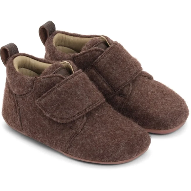 Bundgaard Tannu Wool Indoor Shoes Brown Brogue Oxford Aesthetic 