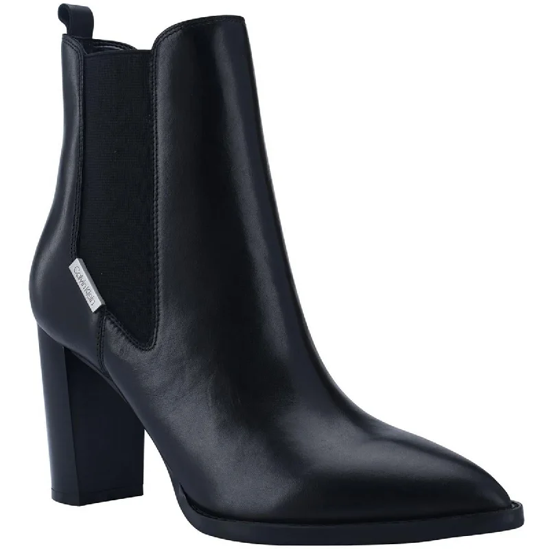 Calvin Klein Womens Yoanna Pointed Toe Dressy Booties Artisan - Crafted Loafer Style  