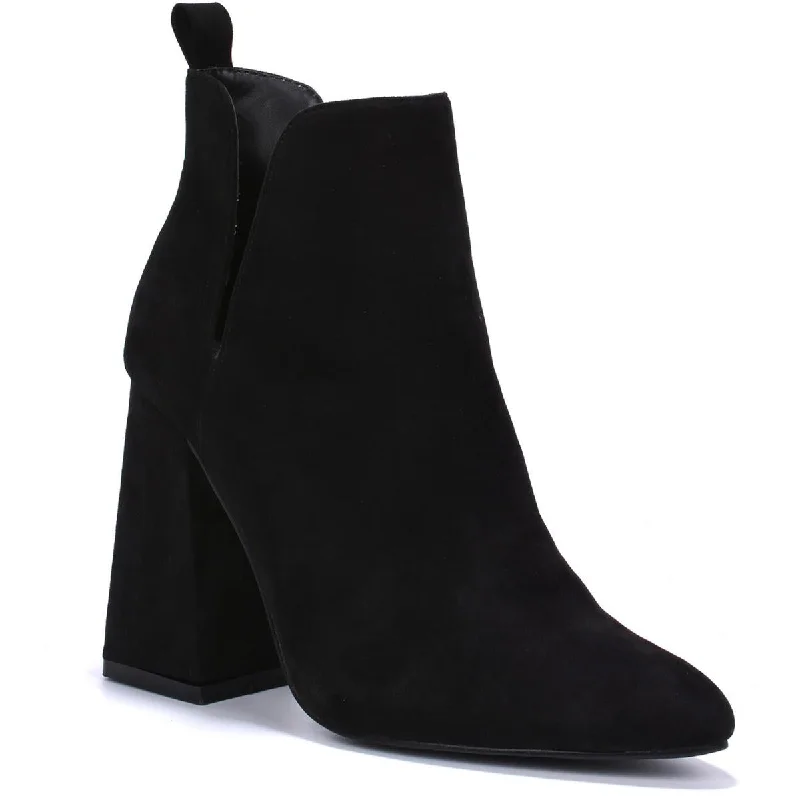 Cape Robbin Womens Blythe Pointed Toe Pull On Ankle Boots Memory - Foam Slipper Look  