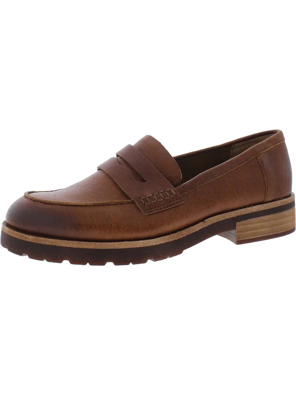CARLISLE Womens Loafers Round Toe British Gentleman Oxford Style  