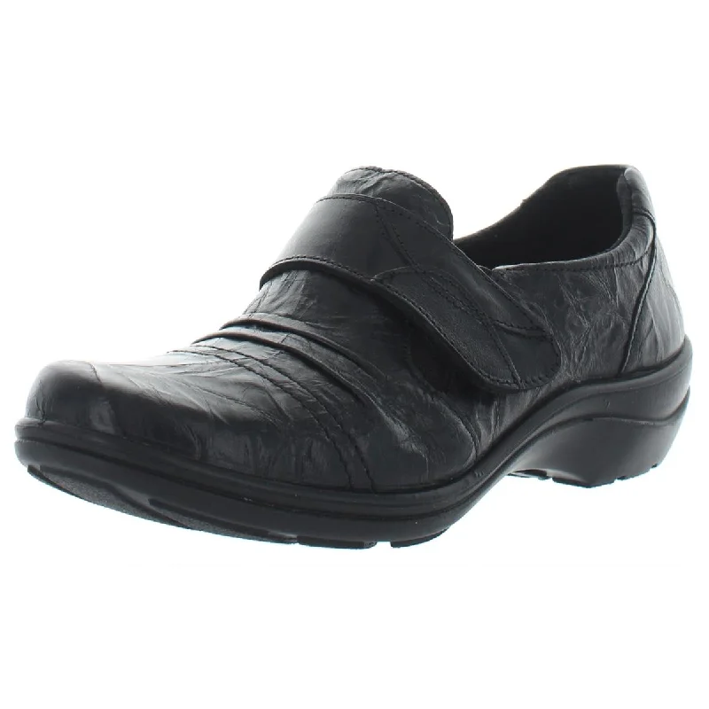 Cassie 43 Womens Leather Comfort Loafers Retro Basketball Sneaker Design  