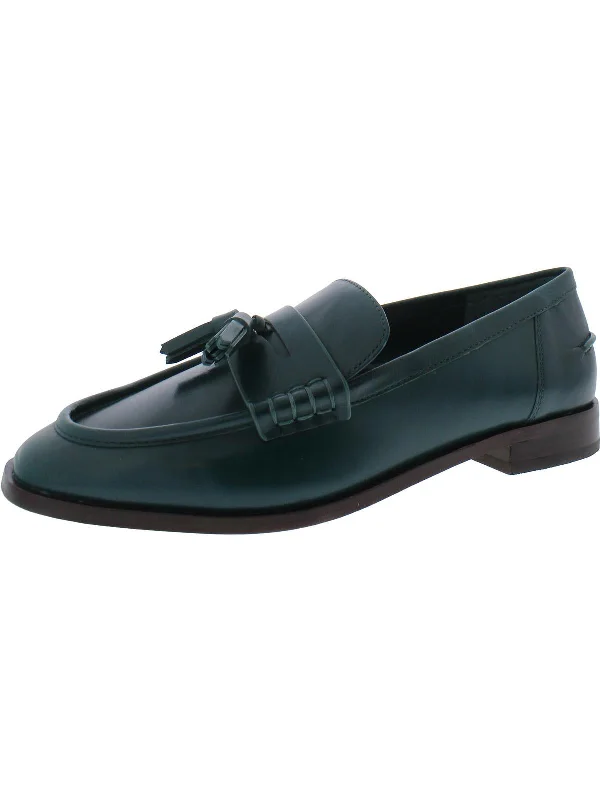 Chiamry Womens Leather Tassel Loafers Chunky Platform Sneaker Style  