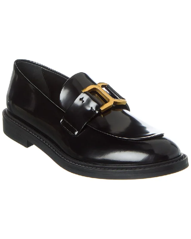 Chloé Marcie Leather Loafer Monochromatic Shoe Look  