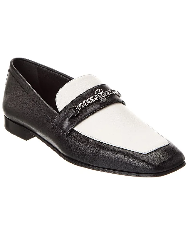 Christian Louboutin MJ Moc Leather Loafer Art Deco - Inspired Shoe Look  