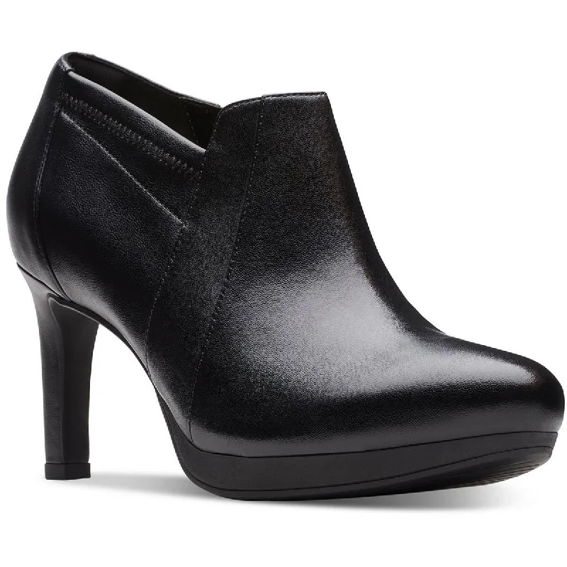 Clarks Womens Ambyr Rise Pumps Ankle Mid-Calf Boots Mod Oxford Design  