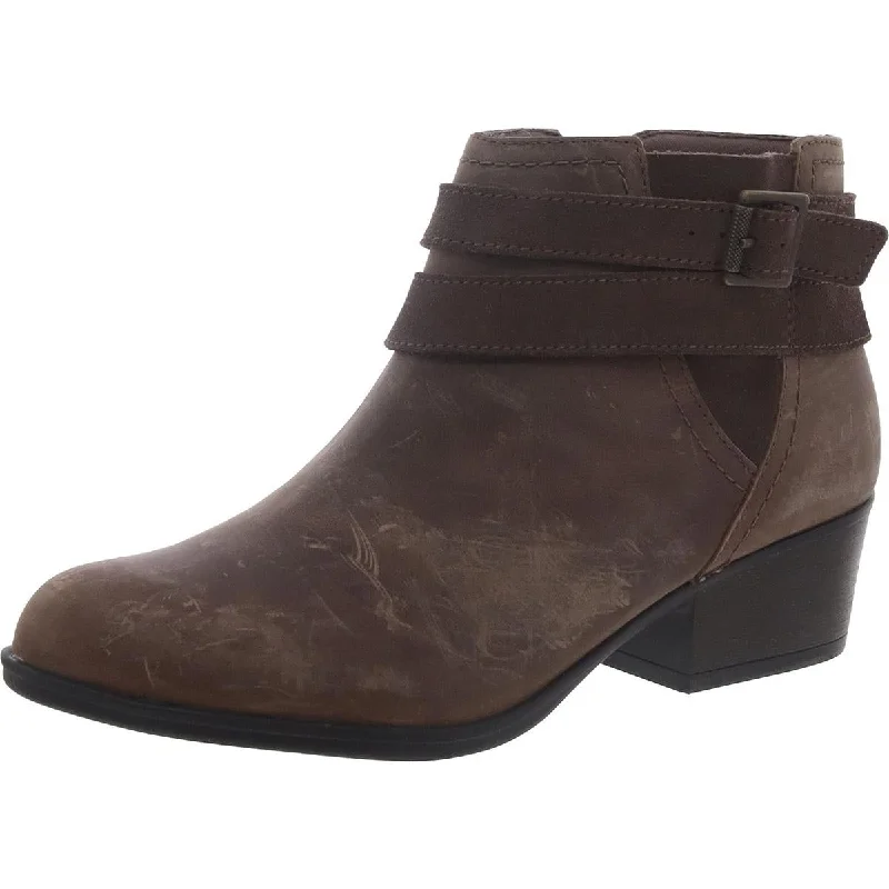 Clarks Womens Cail Chelsea Leather Zip Up Ankle Boots Hemp - Material Shoe Style  