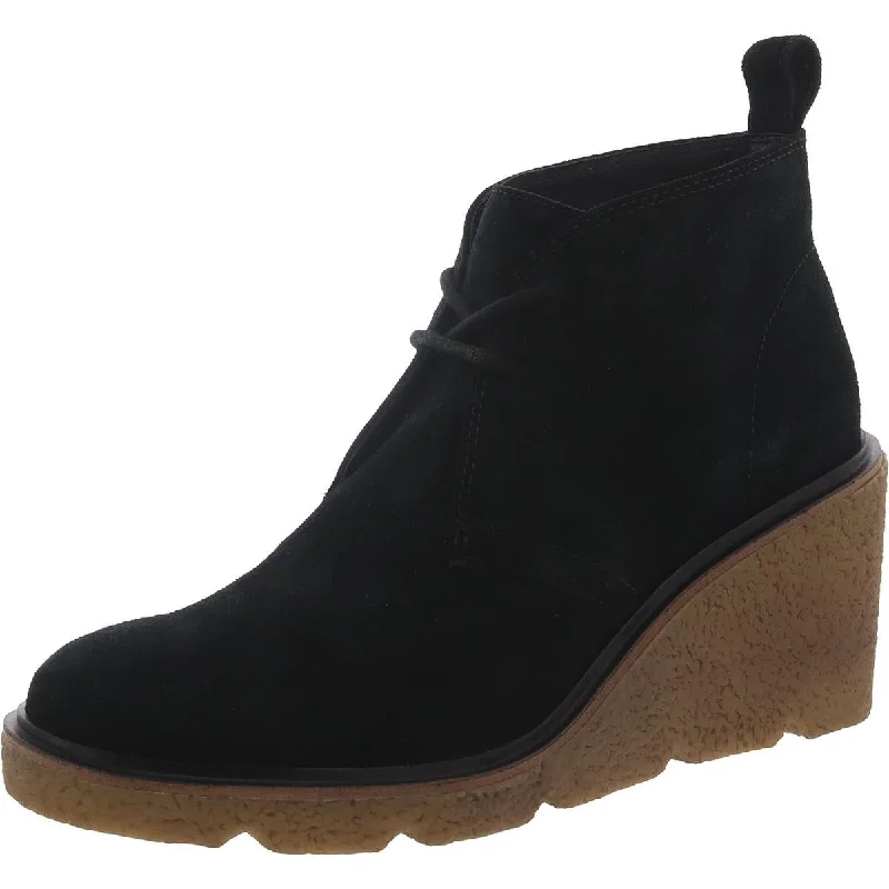 Clarks Womens Clarkforddbt Cushioned Footbed Ankle Wedge Boots Chunky Platform Sneaker Style  