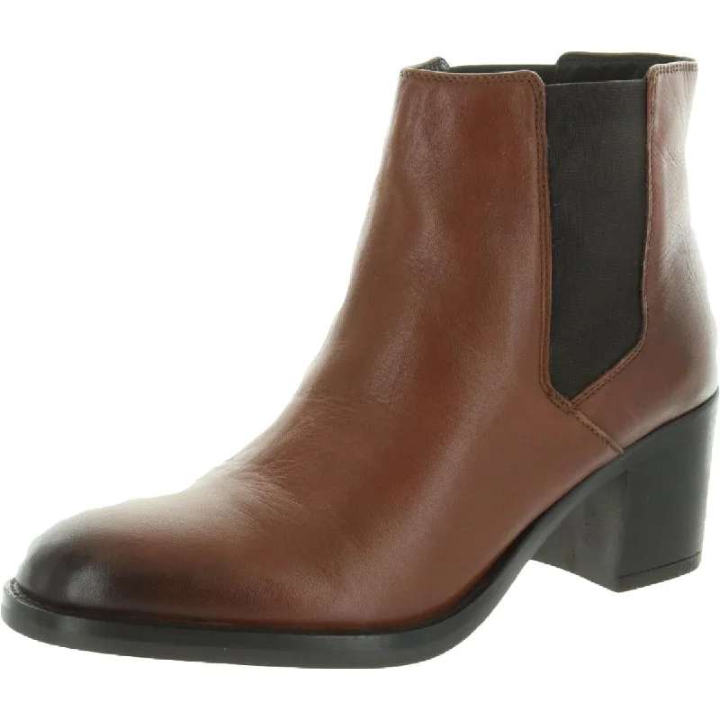 Clarks Womens Mascarpone Bay Leather Ankle Chelsea Boots Monochromatic Shoe Look  