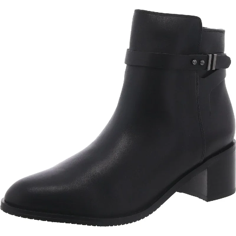 Clarks Womens Poise Freya Leather Embellished Ankle Boots Rubber - Sole Plimsoll Look  
