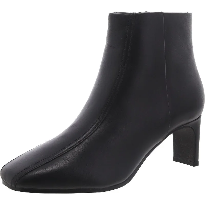 Clarks Womens Seren55 Top Leather Heel Booties Inflatable Shoe Look 