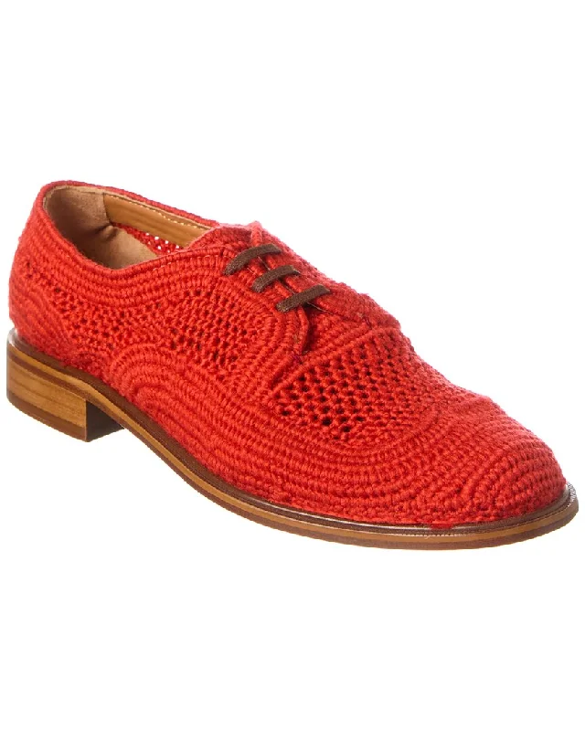 Clergerie Joy Wool Oxford Retro Plimsoll Style  