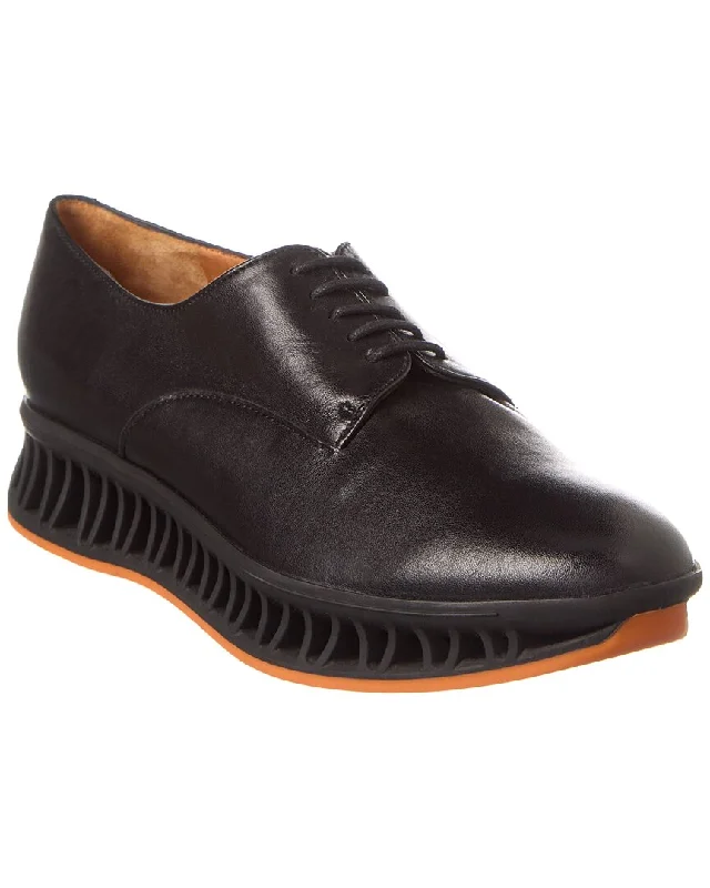 Clergerie Maka Leather Oxford Leather Driving Shoe Style  